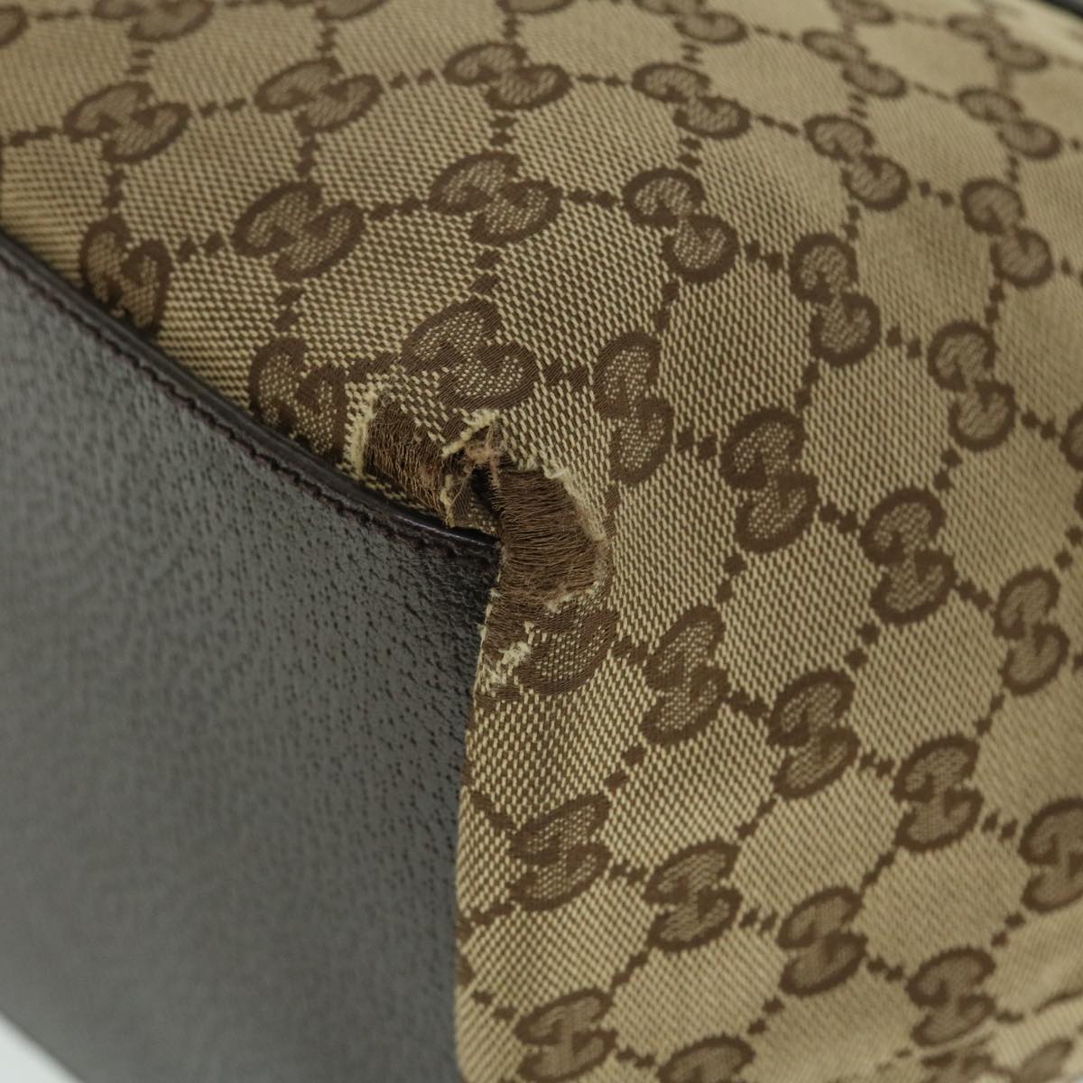GUCCI GG Canvas Web Sherry Line Tote Bag Beige Green Red 131230 fm2735