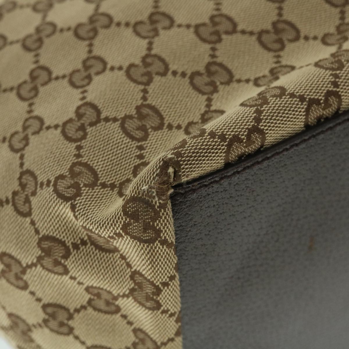 GUCCI GG Canvas Web Sherry Line Tote Bag Beige Green Red 131230 fm2735