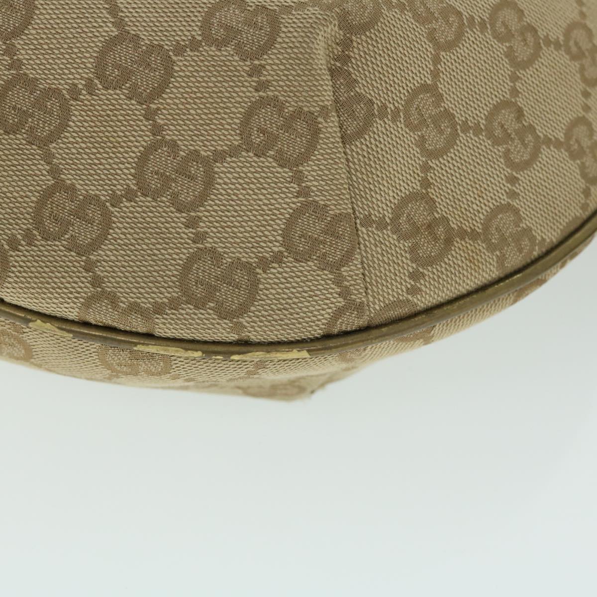 GUCCI GG Canvas Sherry Line Shoulder Bag Beige Gold 181092 fm2736