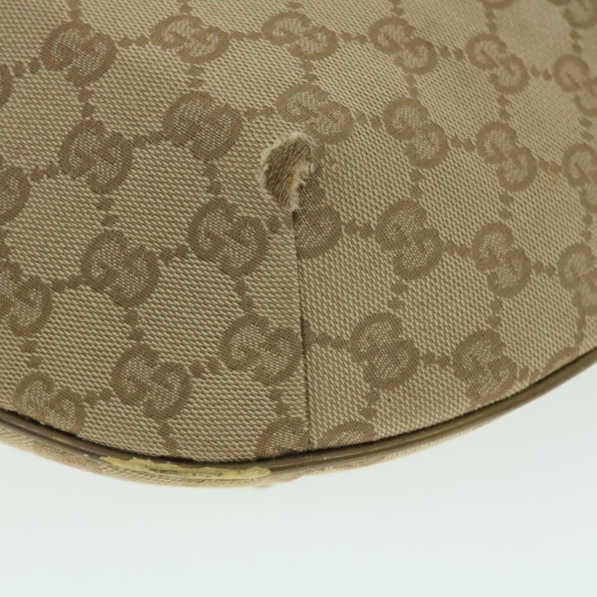 GUCCI GG Canvas Sherry Line Shoulder Bag Beige Gold 181092 fm2736