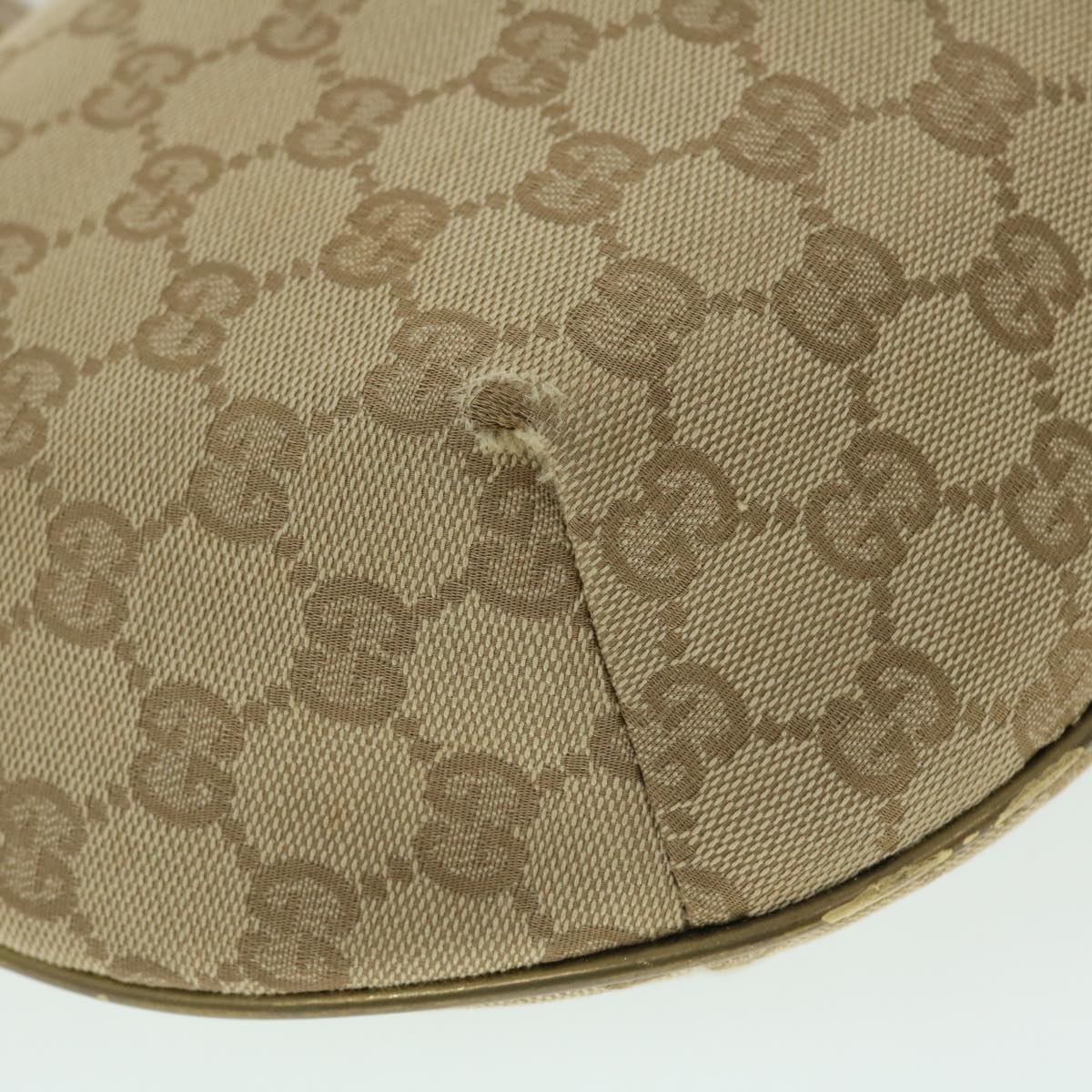 GUCCI GG Canvas Sherry Line Shoulder Bag Beige Gold 181092 fm2736