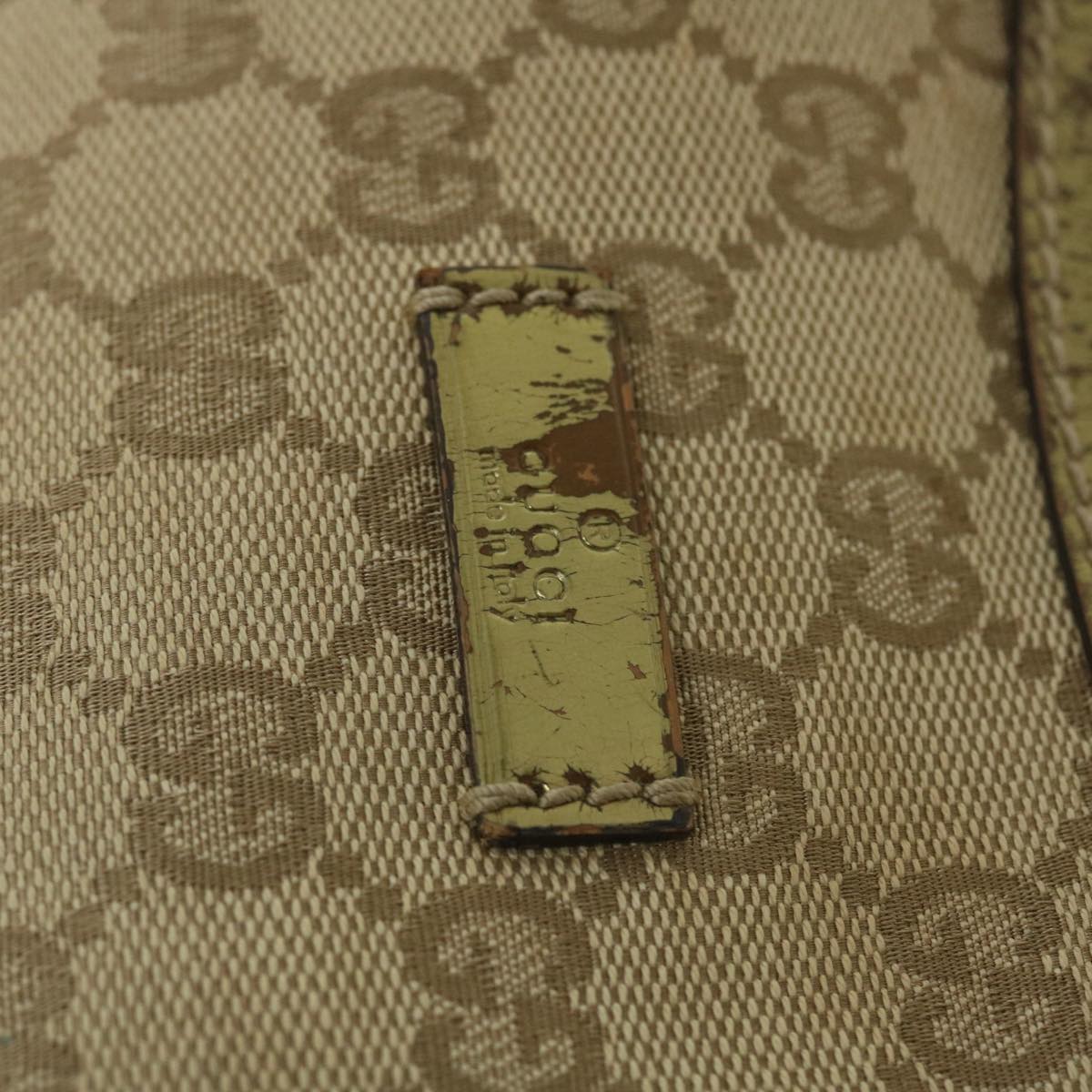 GUCCI GG Canvas Sherry Line Shoulder Bag Beige Gold 181092 fm2736