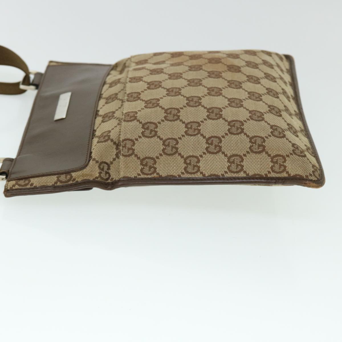 GUCCI GG Canvas Shoulder Bag Beige Brown 27639 fm2740