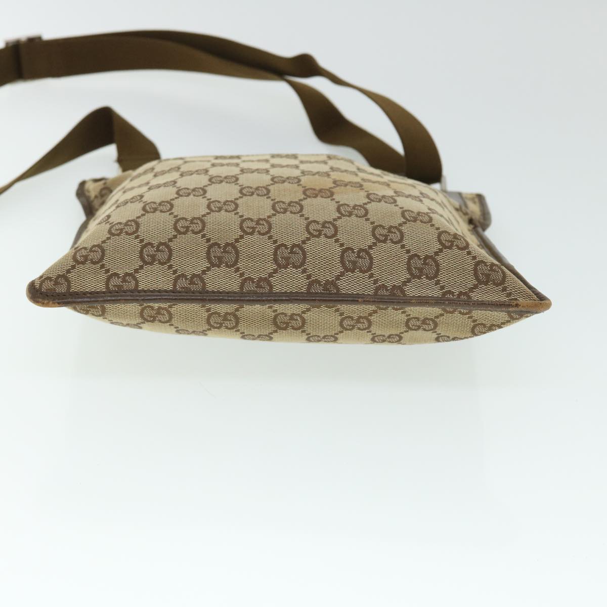 GUCCI GG Canvas Shoulder Bag Beige Brown 27639 fm2740