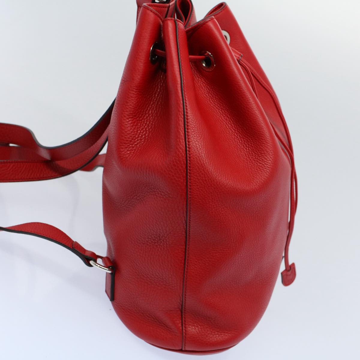 GUCCI Soho Backpack Leather Red 368588 fm2801
