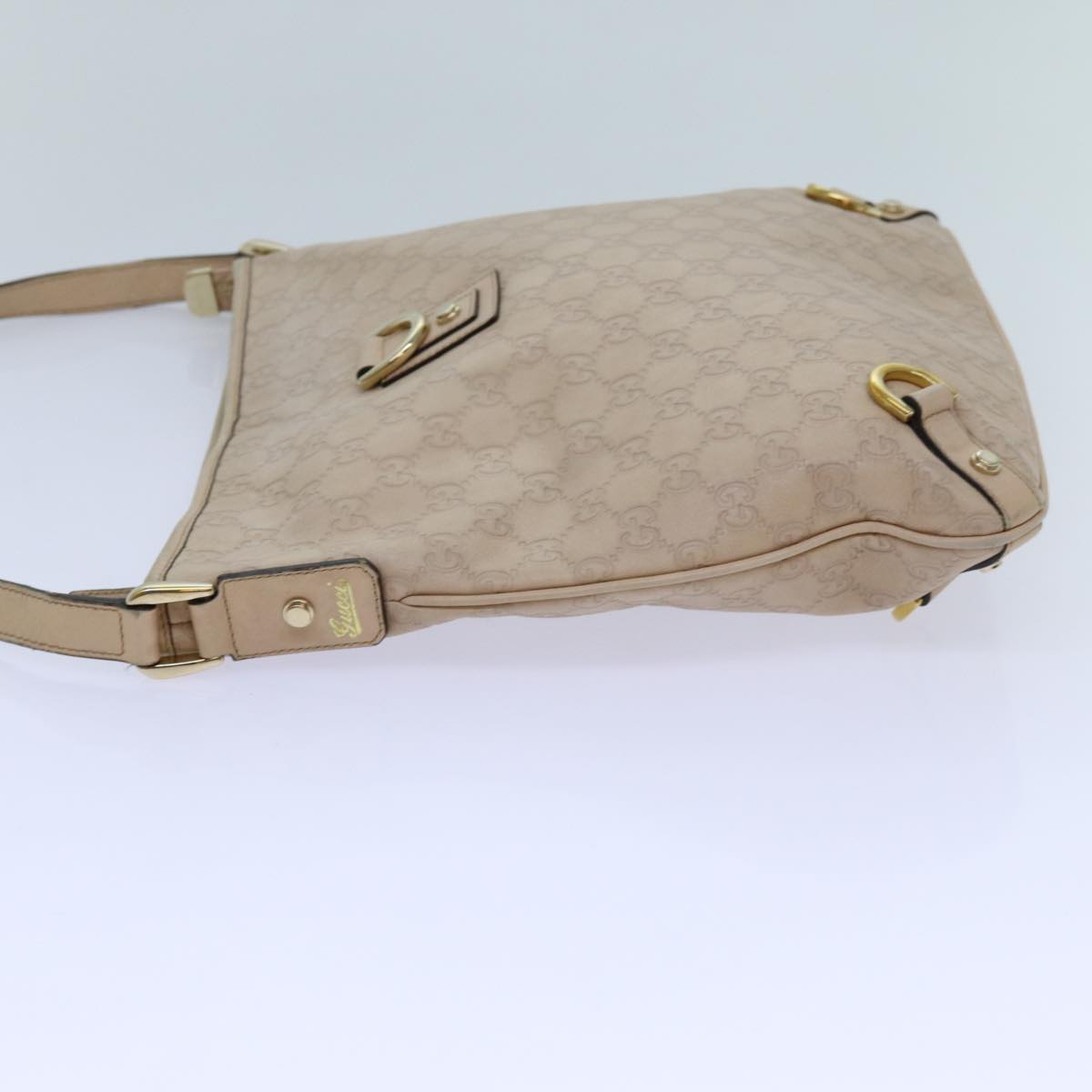 GUCCI GG Canvas Guccissima Abbey Shoulder Bag Beige 131326 fm3354