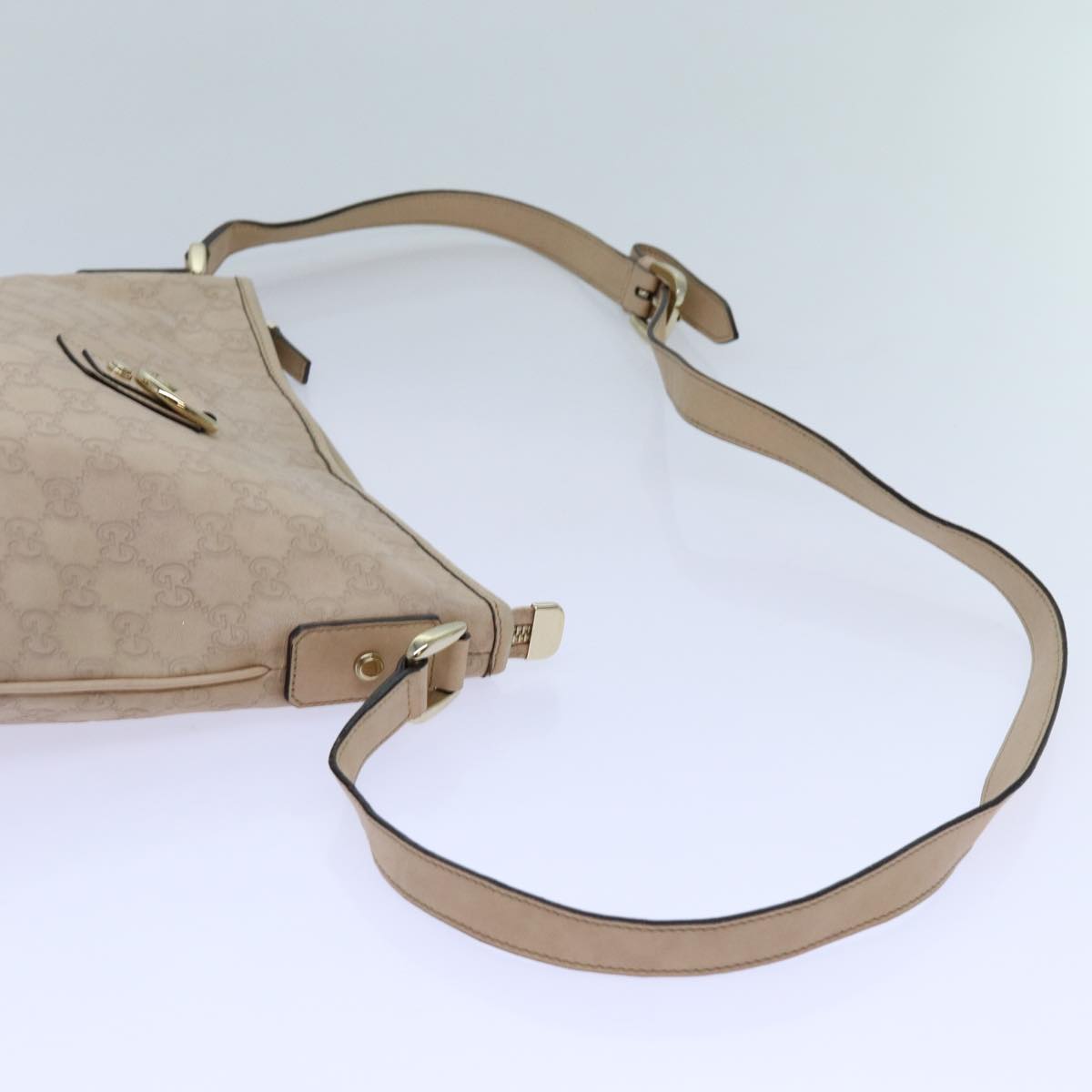GUCCI GG Canvas Guccissima Abbey Shoulder Bag Beige 131326 fm3354