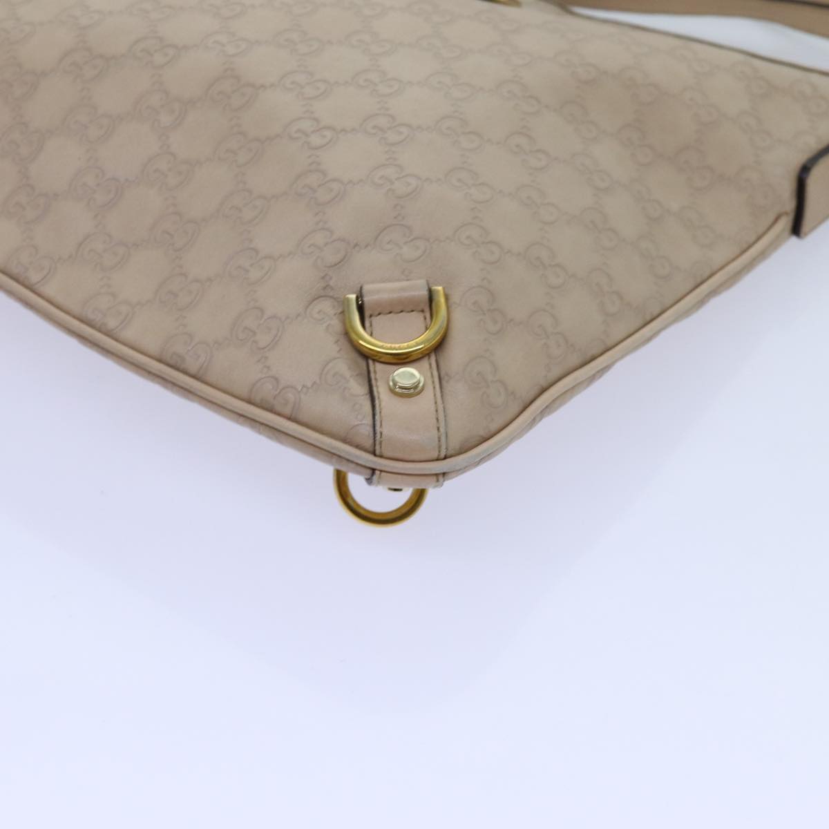 GUCCI GG Canvas Guccissima Abbey Shoulder Bag Beige 131326 fm3354