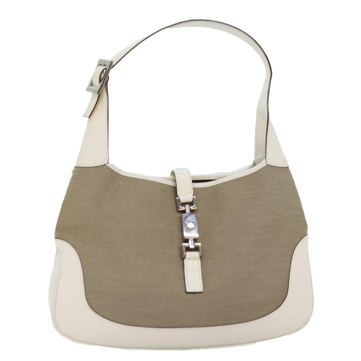 GUCCI Jackie Shoulder Bag Canvas Beige 001 3306 fm3414