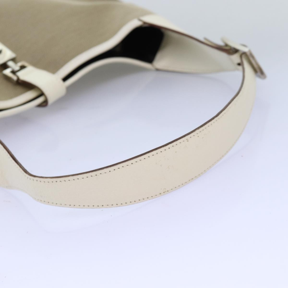 GUCCI Jackie Shoulder Bag Canvas Beige 001 3306 fm3414