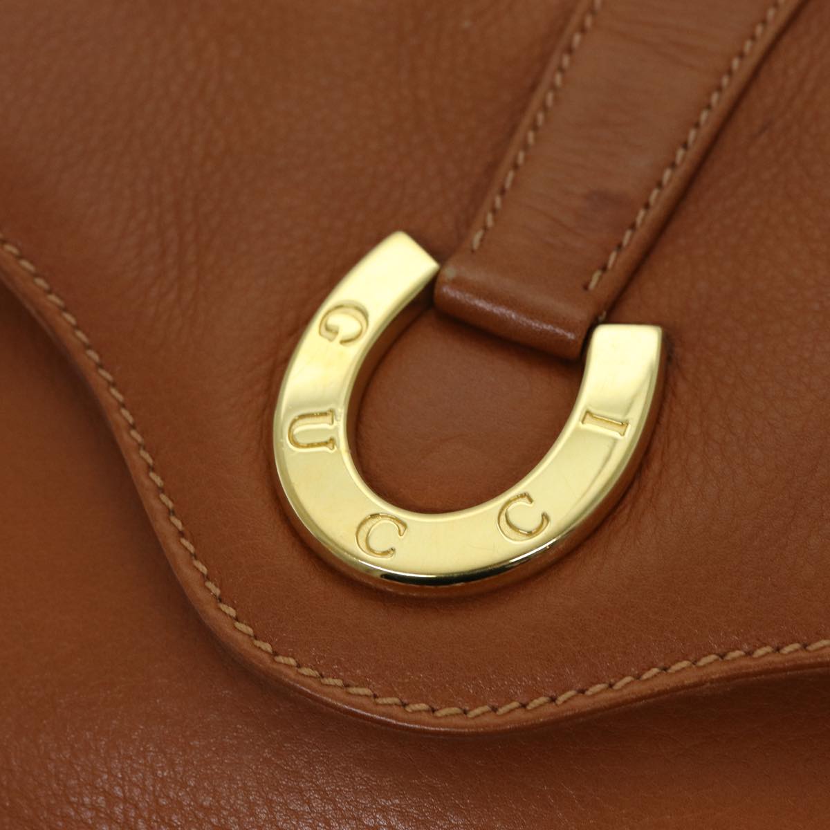 GUCCI Shoulder Bag Leather Brown 007 14 0201 fm3417