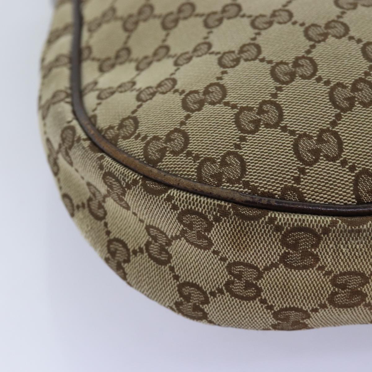 GUCCI GG Canvas Shoulder Bag Beige 122790 fm3429
