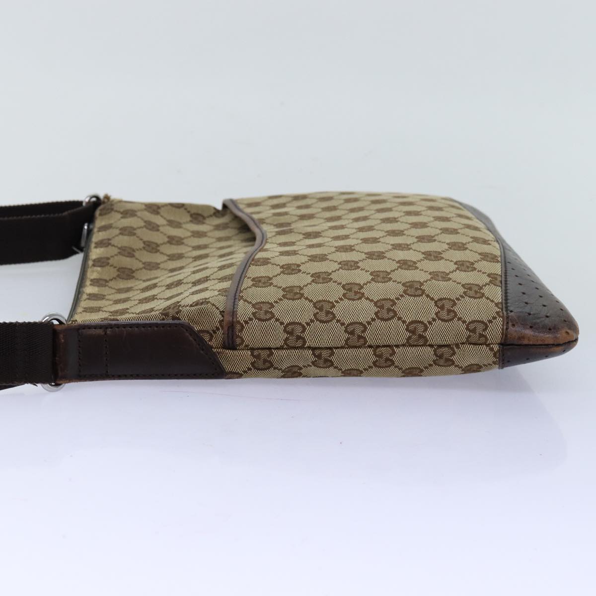 GUCCI GG Canvas Shoulder Bag Beige 145857 fm3430