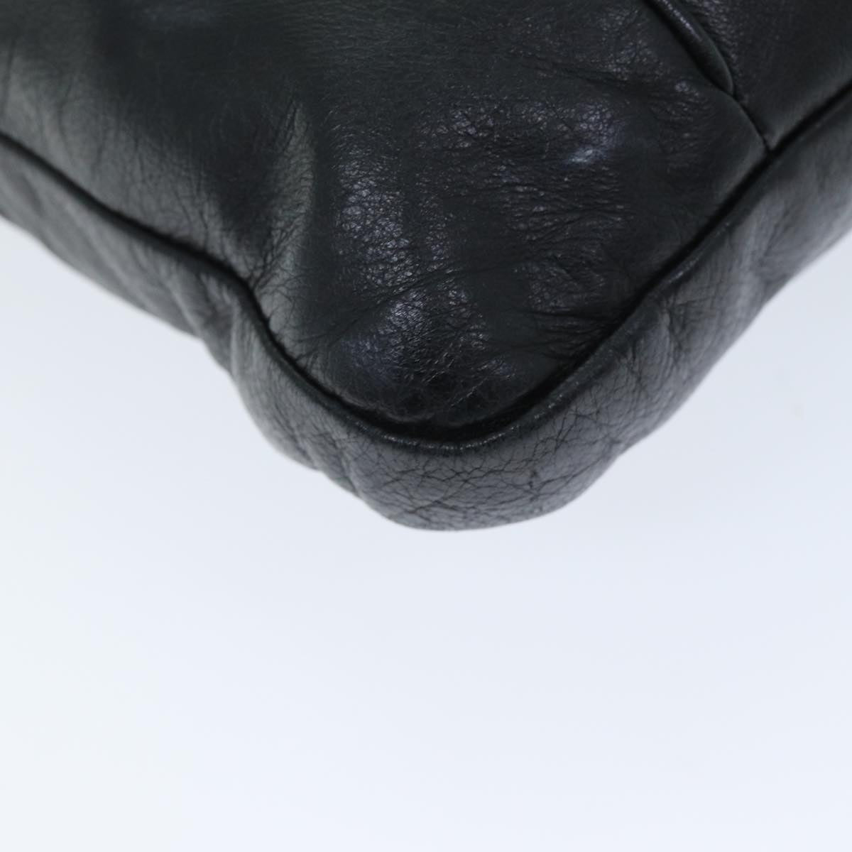 GUCCI Shoulder Bag Leather Black 190279 fm3431