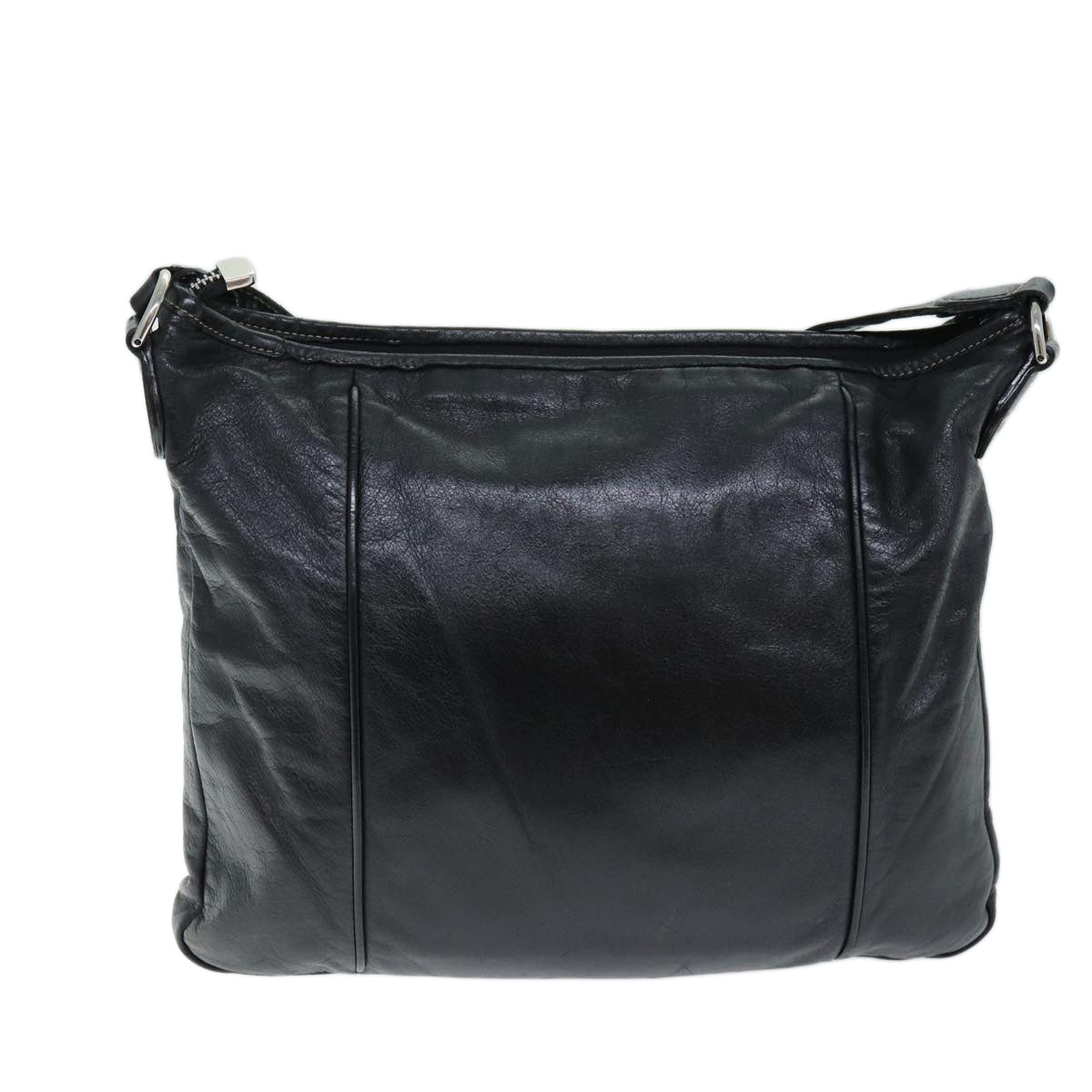 GUCCI Shoulder Bag Leather Black 190279 fm3431