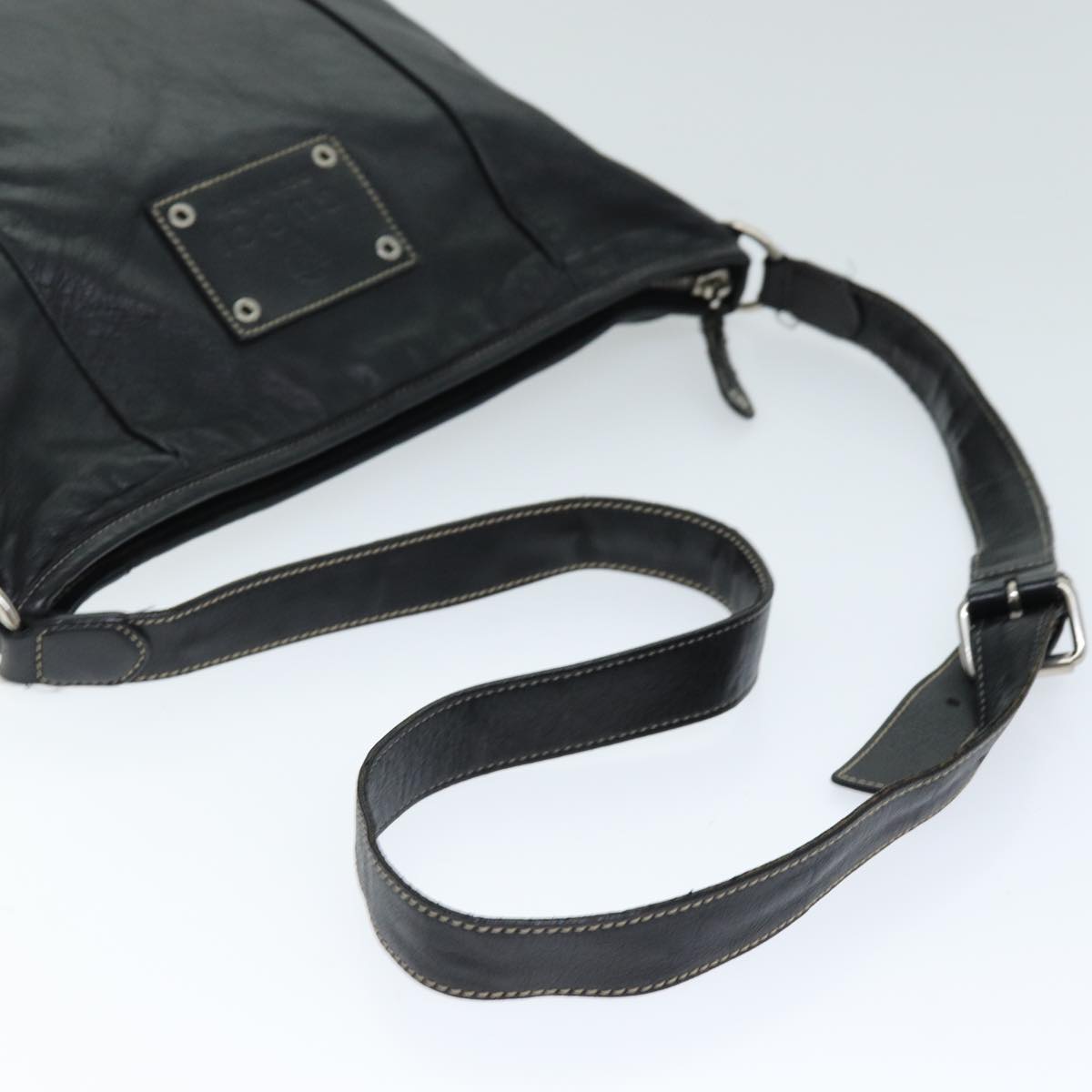 GUCCI Shoulder Bag Leather Black 190279 fm3431