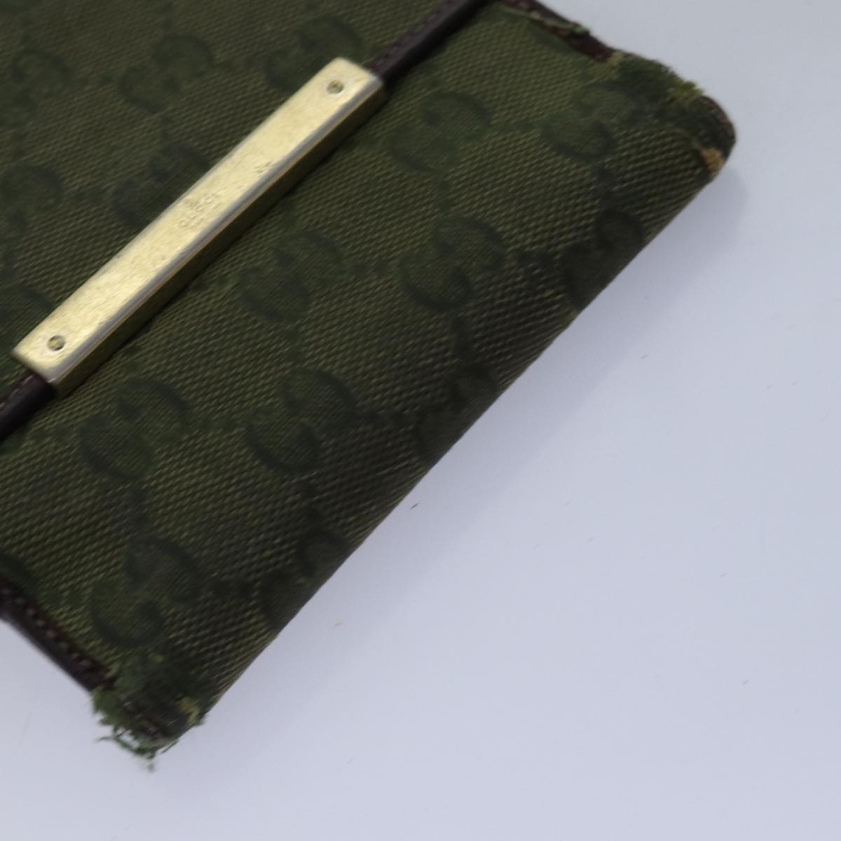 GUCCI GG Canvas Sherry Line Wallet 6Set Beige Black fm3490
