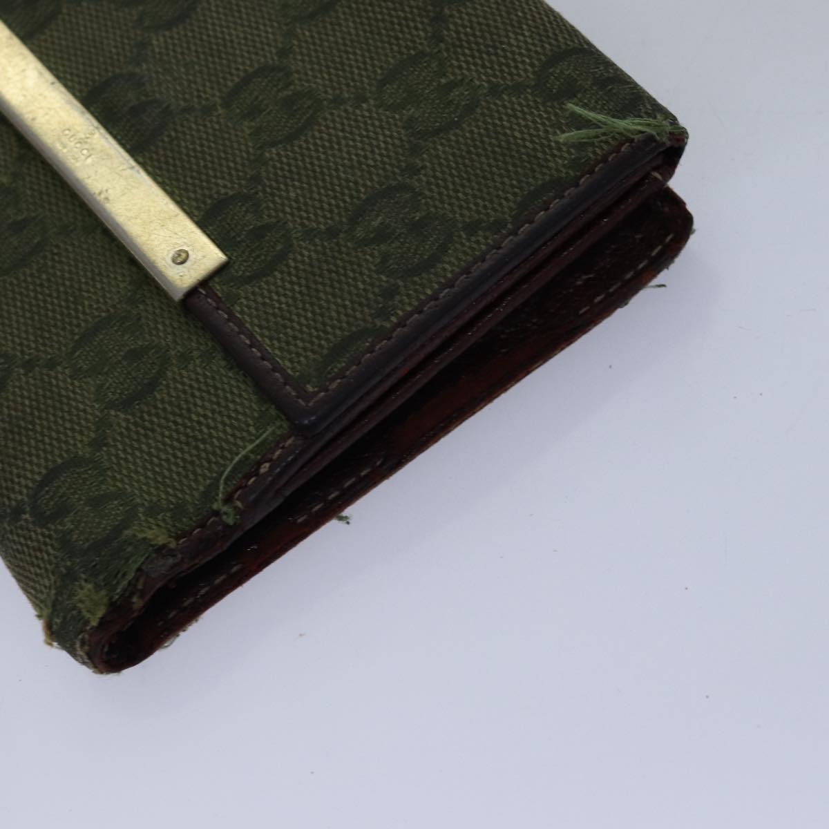 GUCCI GG Canvas Sherry Line Wallet 6Set Beige Black fm3490