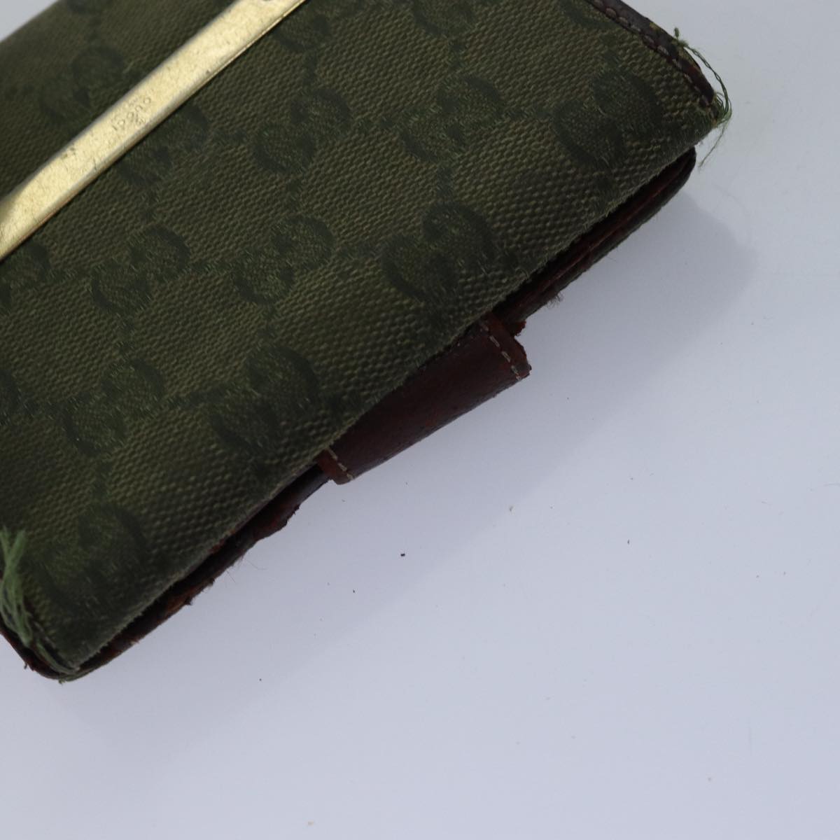 GUCCI GG Canvas Sherry Line Wallet 6Set Beige Black fm3490