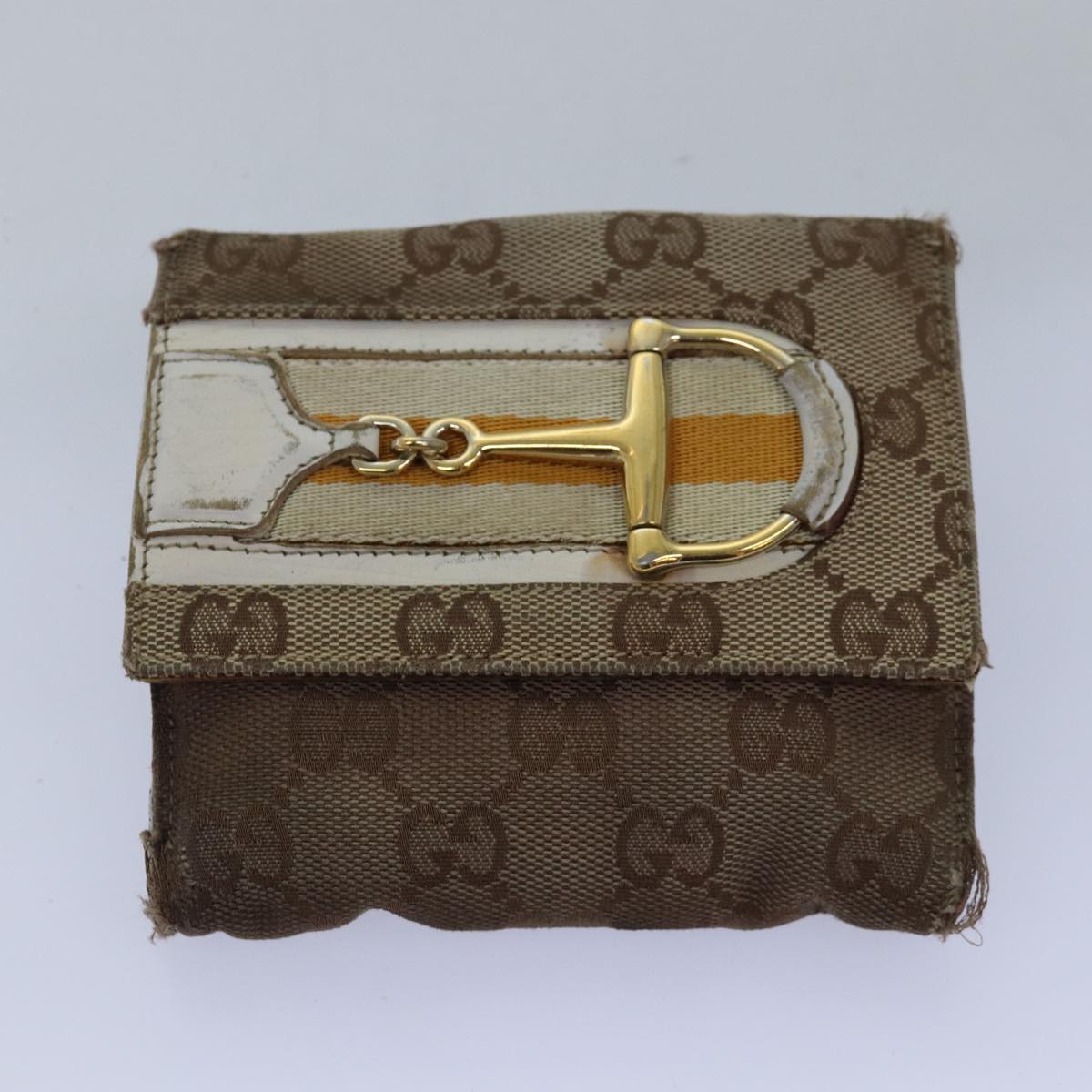 GUCCI GG Canvas Sherry Line Wallet 6Set Beige Black fm3490