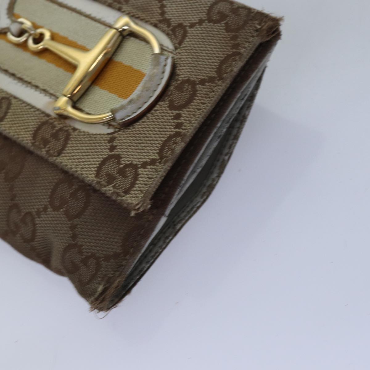 GUCCI GG Canvas Sherry Line Wallet 6Set Beige Black fm3490