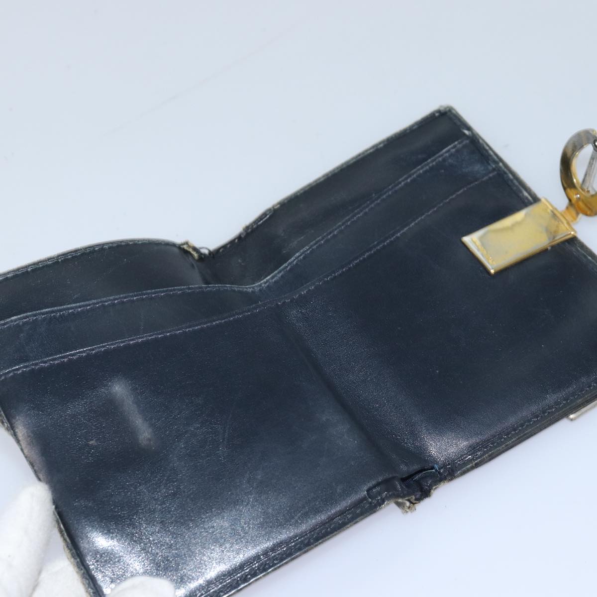 GUCCI GG Canvas Sherry Line Wallet 6Set Beige Black fm3490