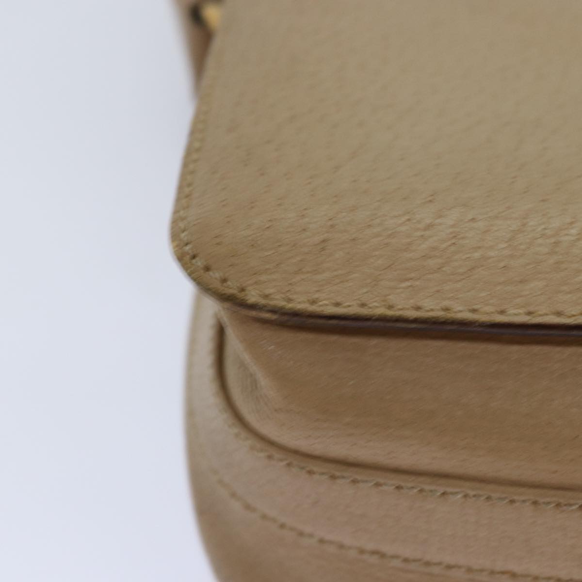 GUCCI Shoulder Bag Leather Beige fm3502