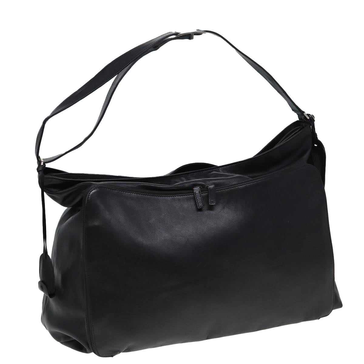 GUCCI Shoulder Bag Leather Black fm3542