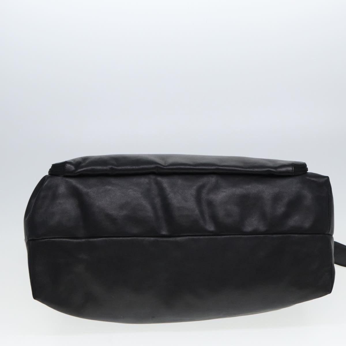 GUCCI Shoulder Bag Leather Black fm3542