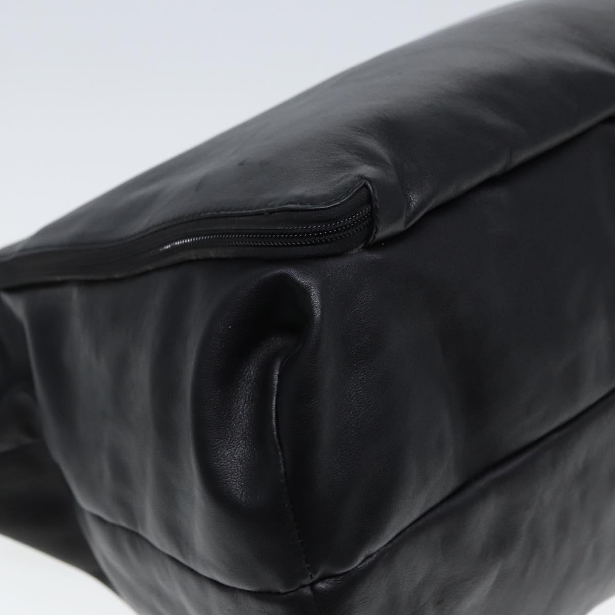GUCCI Shoulder Bag Leather Black fm3542
