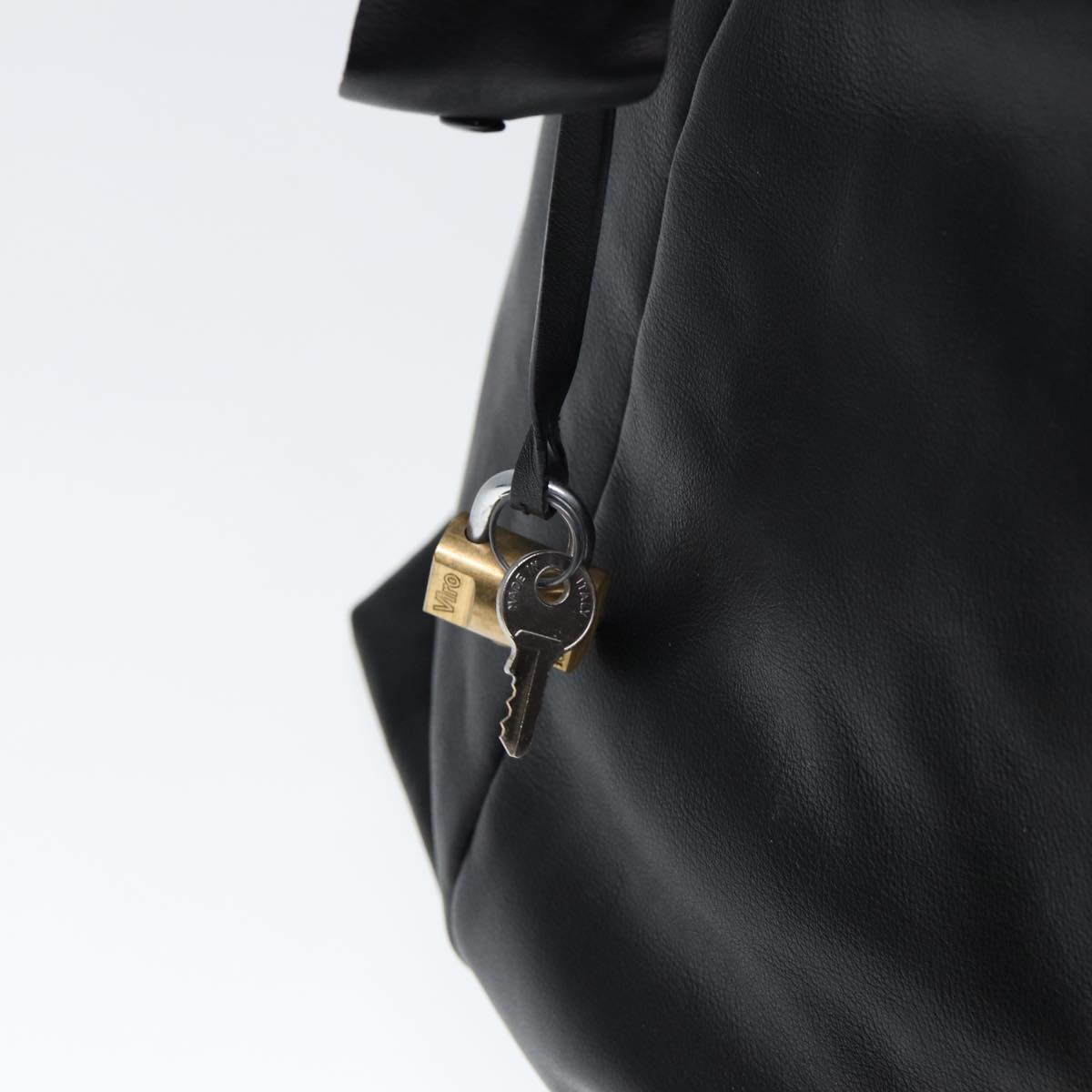 GUCCI Shoulder Bag Leather Black fm3542