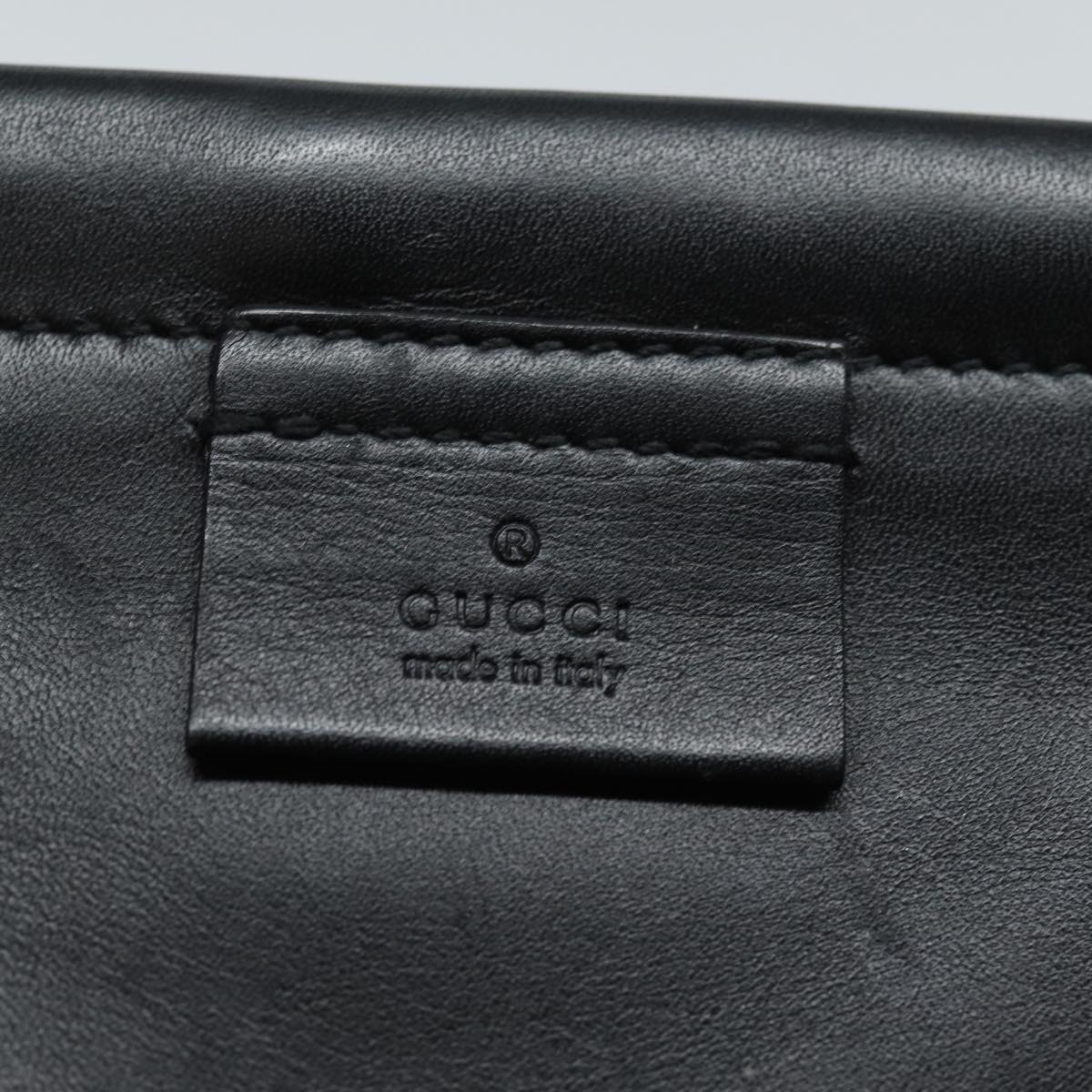 GUCCI Tote Bag Leather Black fm3585