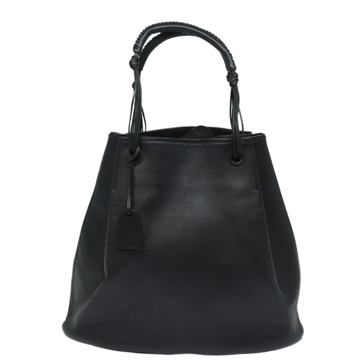 GUCCI Tote Bag Leather Black fm3585
