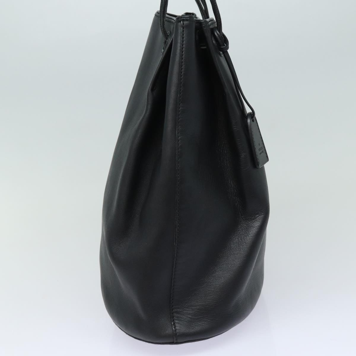 GUCCI Tote Bag Leather Black fm3585