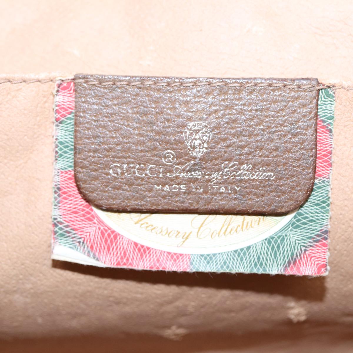 GUCCI GG Supreme Clutch Bag PVC Leather Beige 89 01 033 fm3645