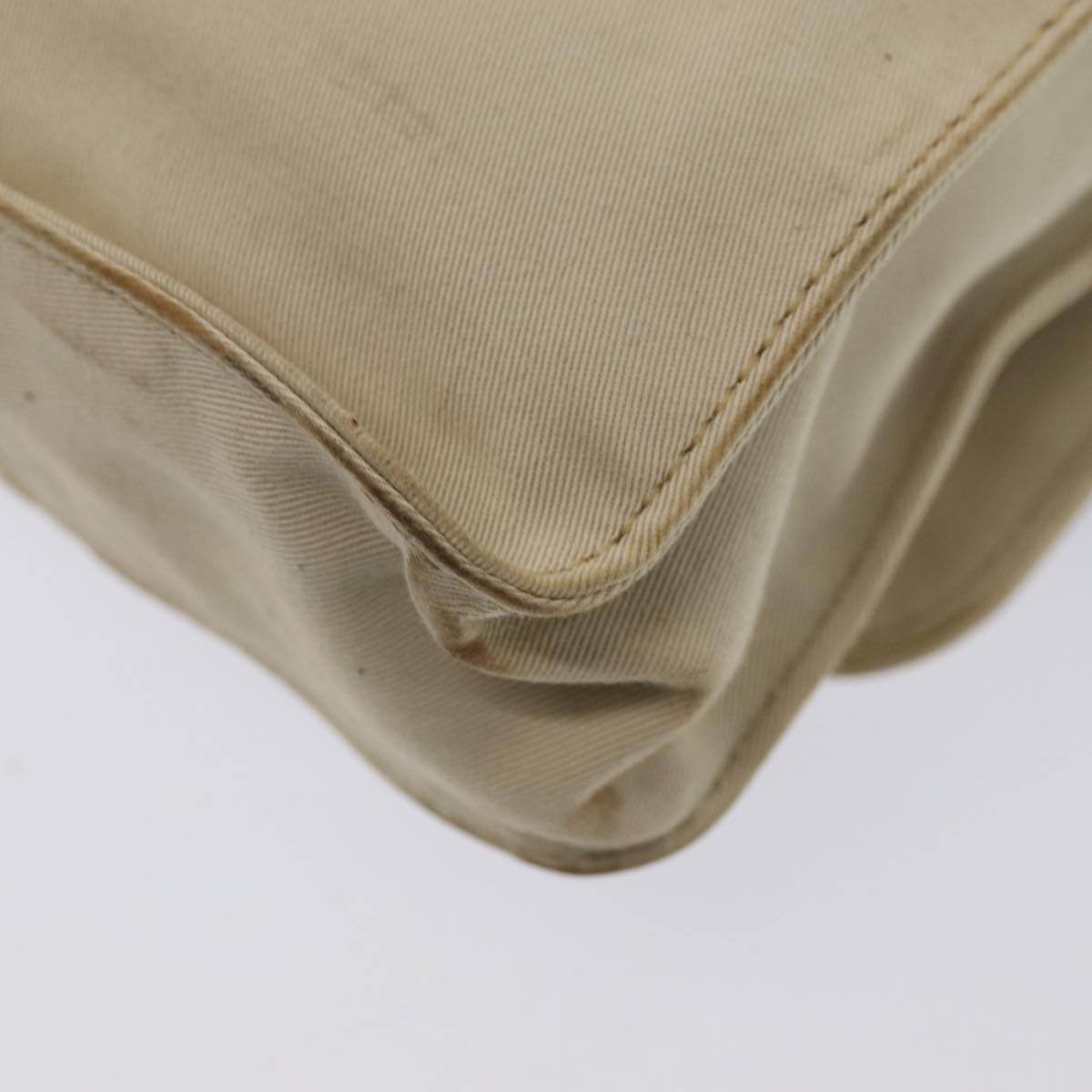 FENDI Canvas Shoulder Bag Beige fm3657