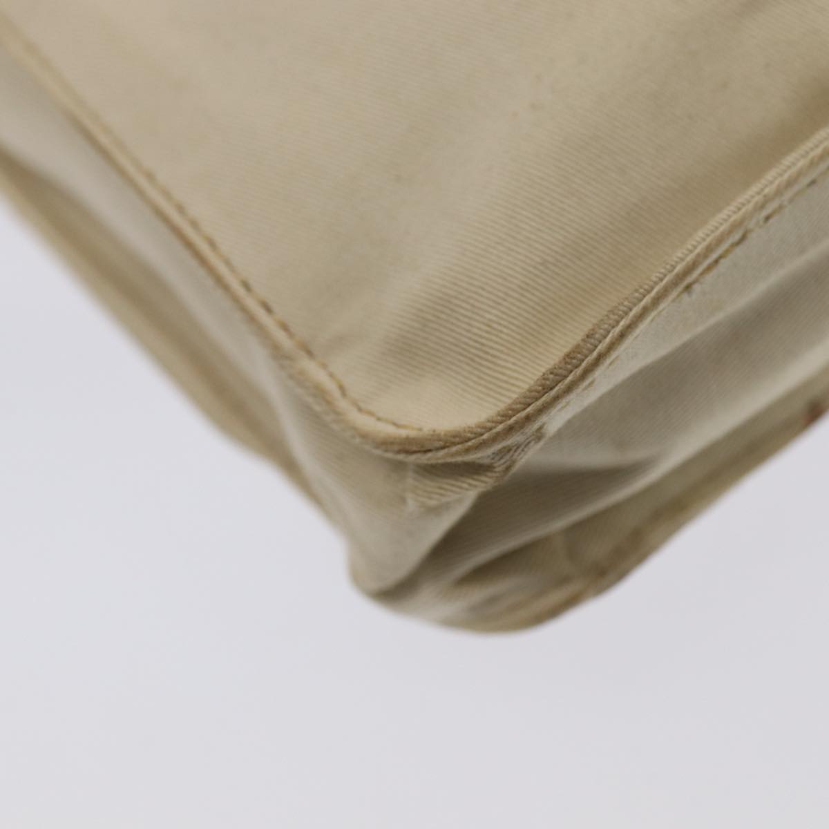 FENDI Canvas Shoulder Bag Beige fm3657