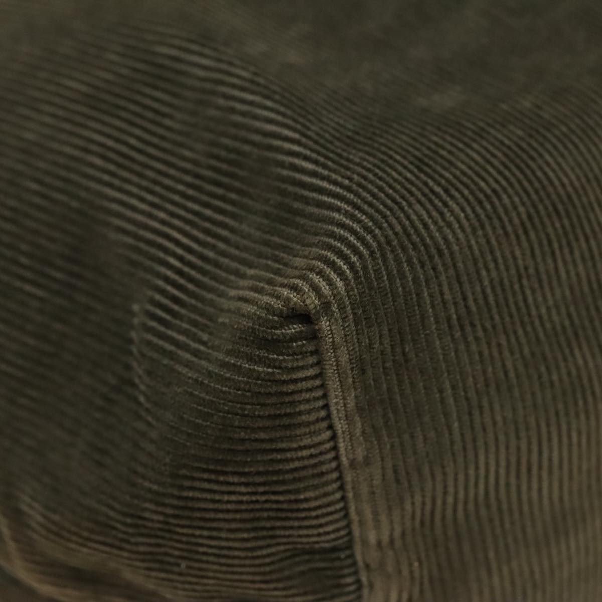 FENDI Tote Bag Corduroy Khaki fm3899