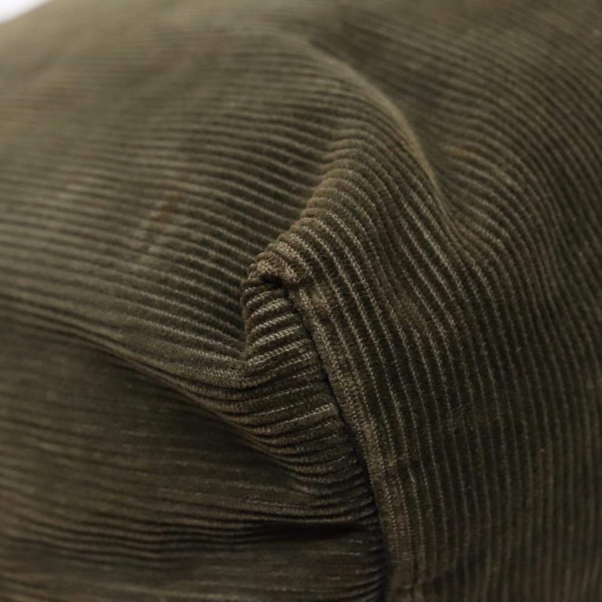 FENDI Tote Bag Corduroy Khaki fm3899