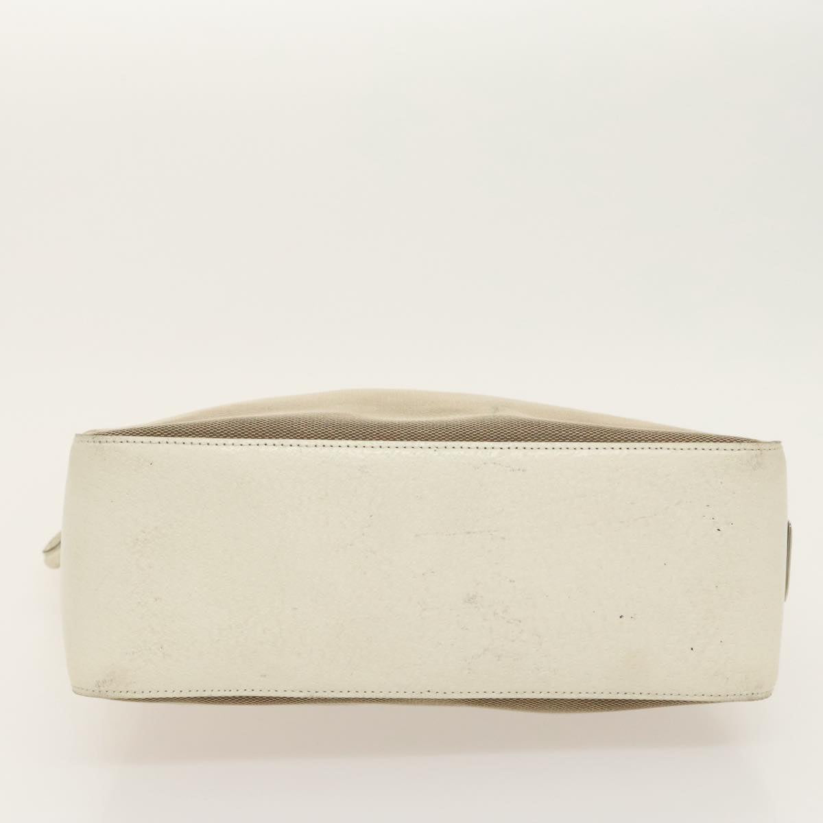 GUCCI Shoulder Bag Canvas Leather Beige Silver 001 3766 2123 fm4006