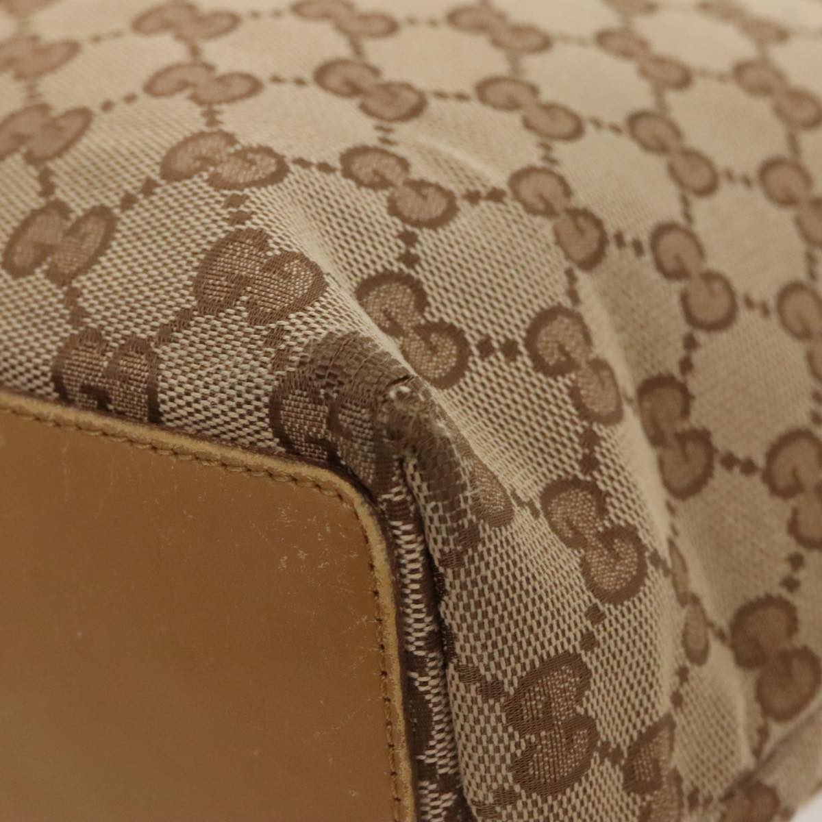 GUCCI GG Canvas Tote Bag Beige Gold 002 1098 3444 fm4010
