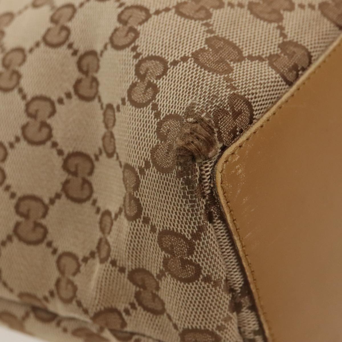 GUCCI GG Canvas Tote Bag Beige Gold 002 1098 3444 fm4010
