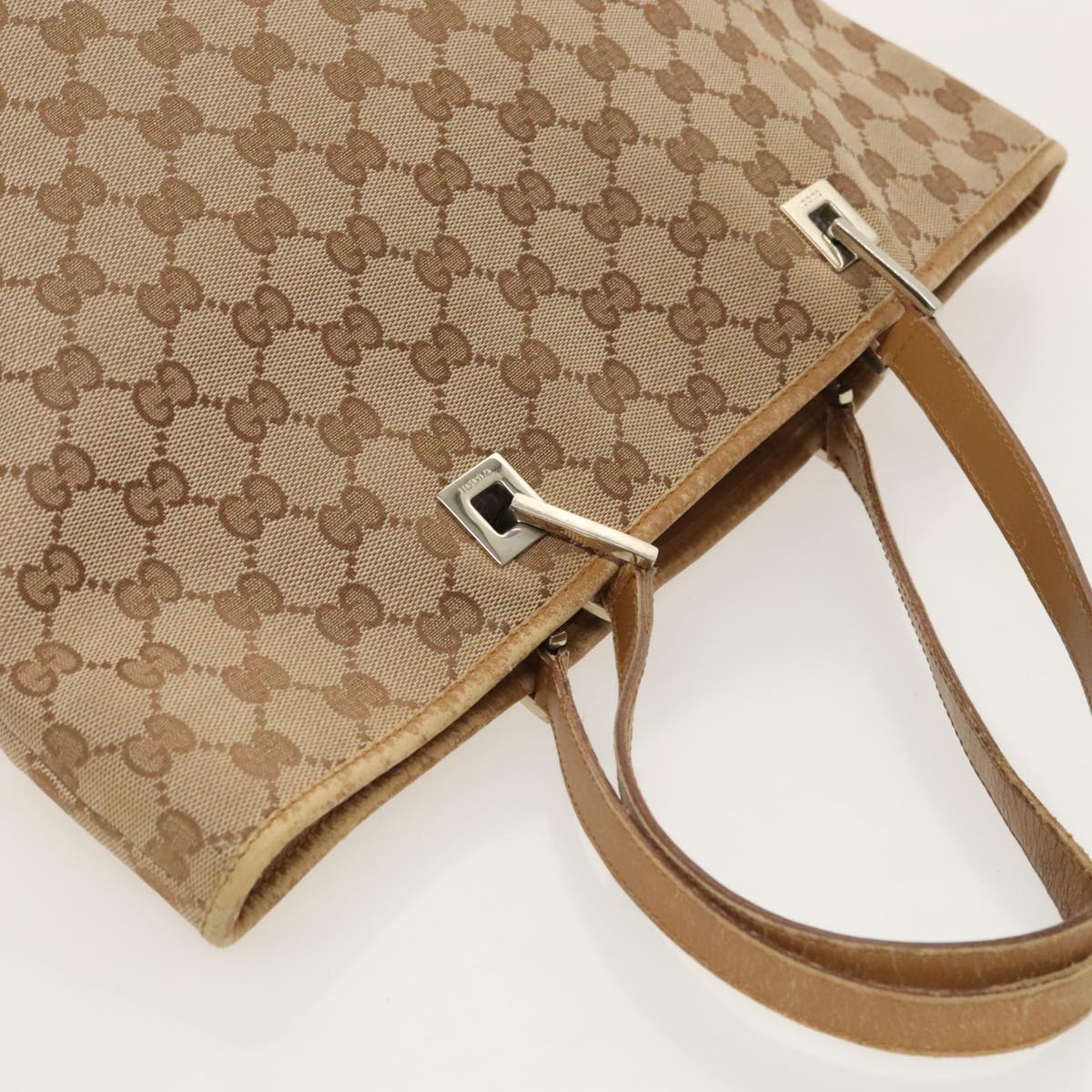 GUCCI GG Canvas Tote Bag Beige Gold 002 1098 3444 fm4010