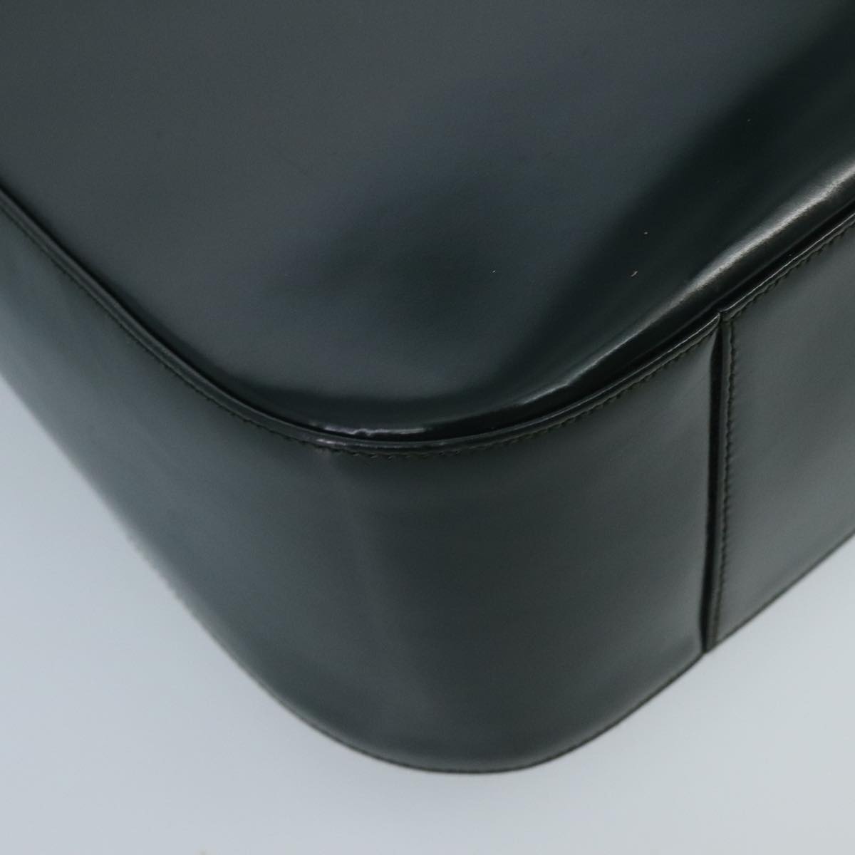 GUCCI Shoulder Bag Patent Leather Green Silver 001 2214 1703 fm4053