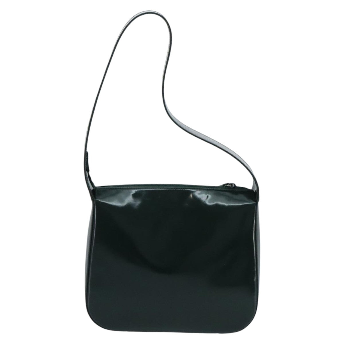 GUCCI Shoulder Bag Patent Leather Green Silver 001 2214 1703 fm4053