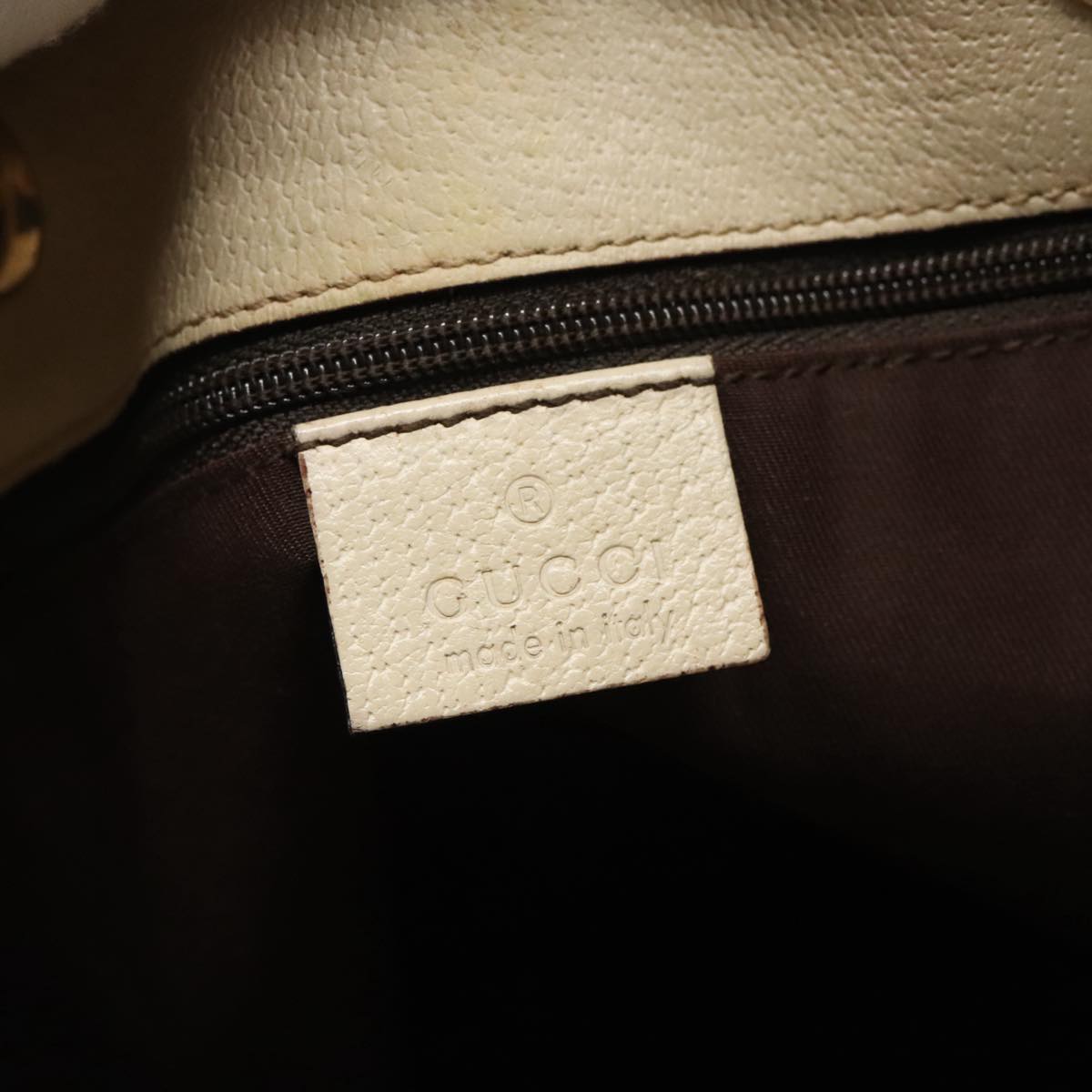 GUCCI GG Canvas Tote Bag Beige Gold 120840 fm4073