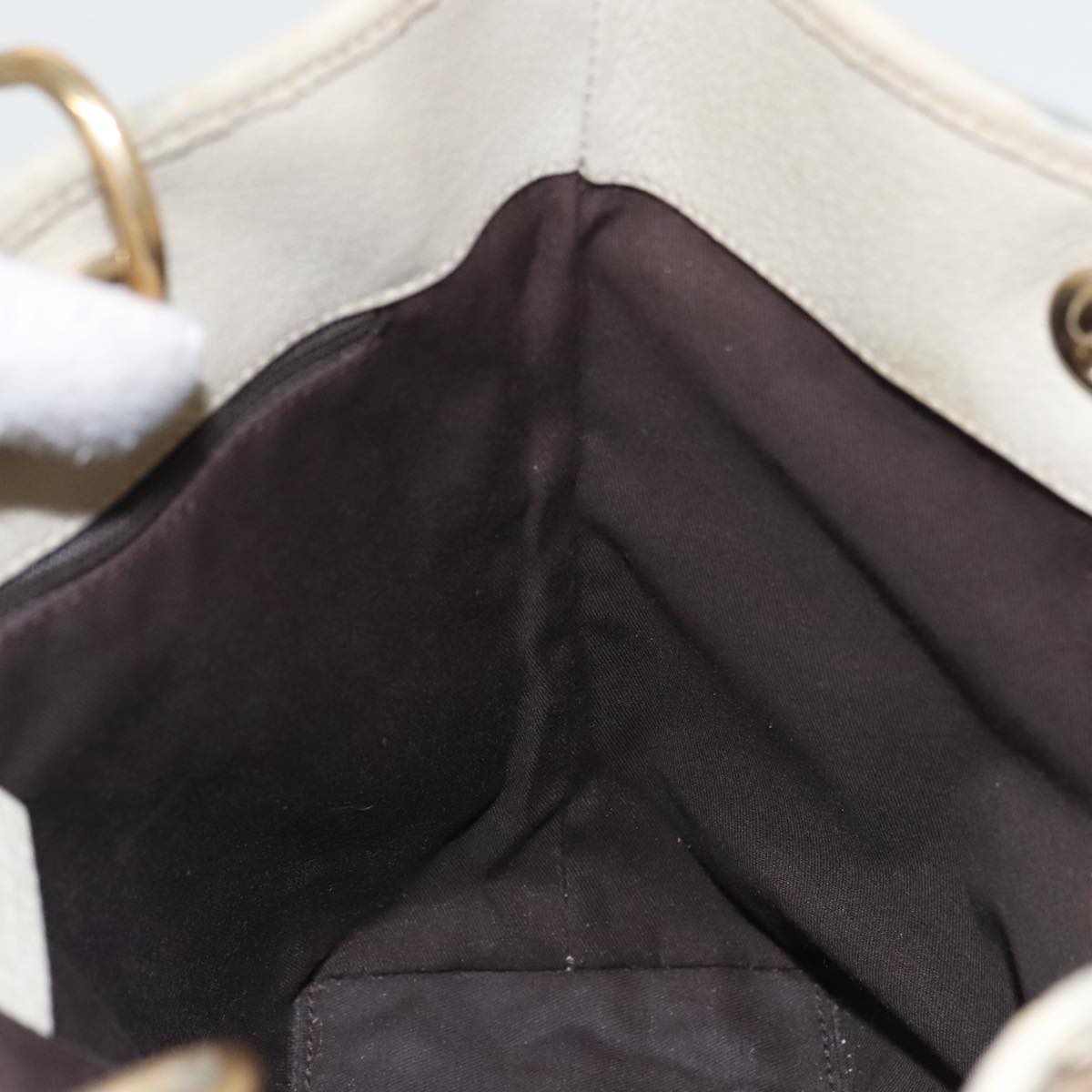 GUCCI GG Canvas Tote Bag Beige Gold 120840 fm4073