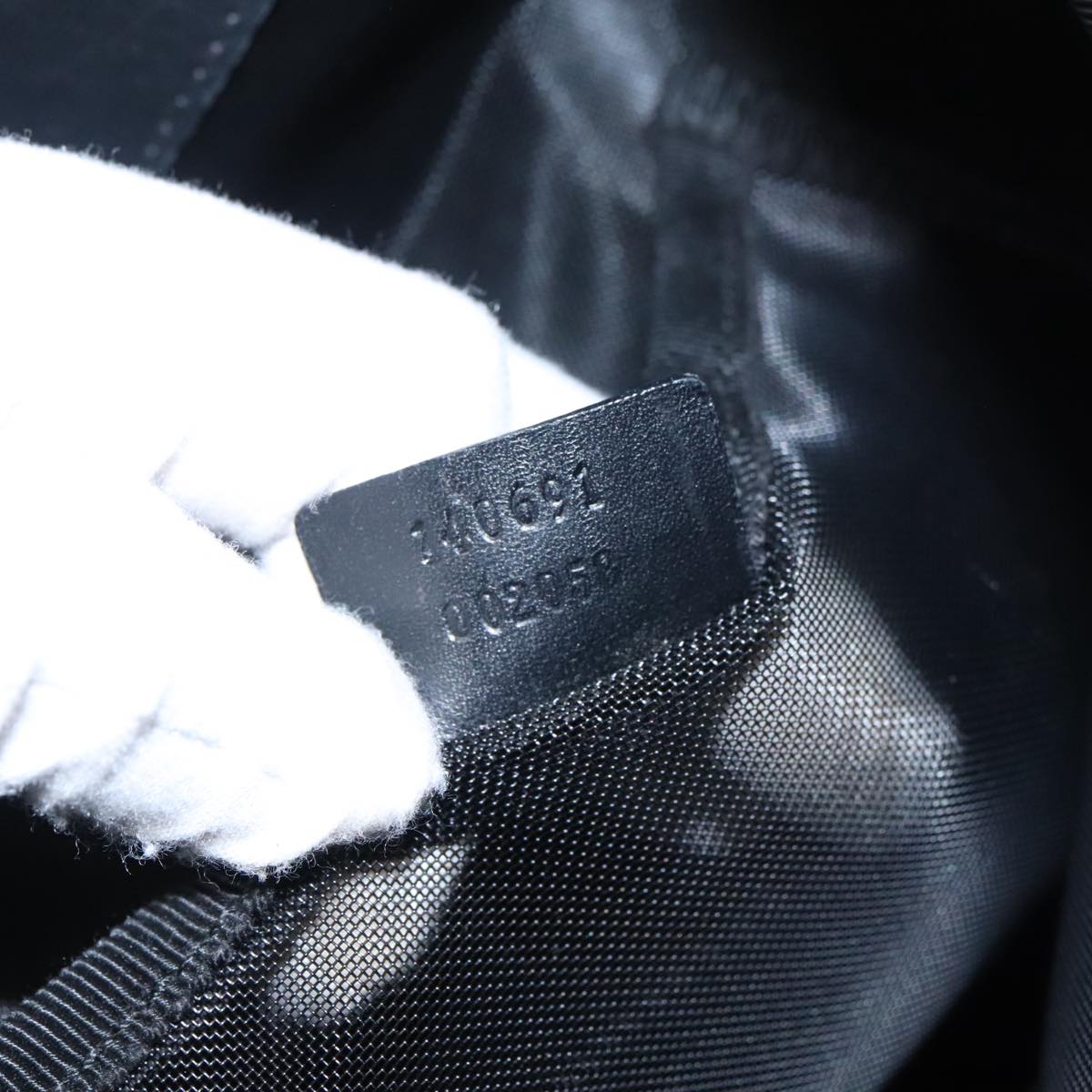 GUCCI Tote Bag Canvas Black 140691 fm4081