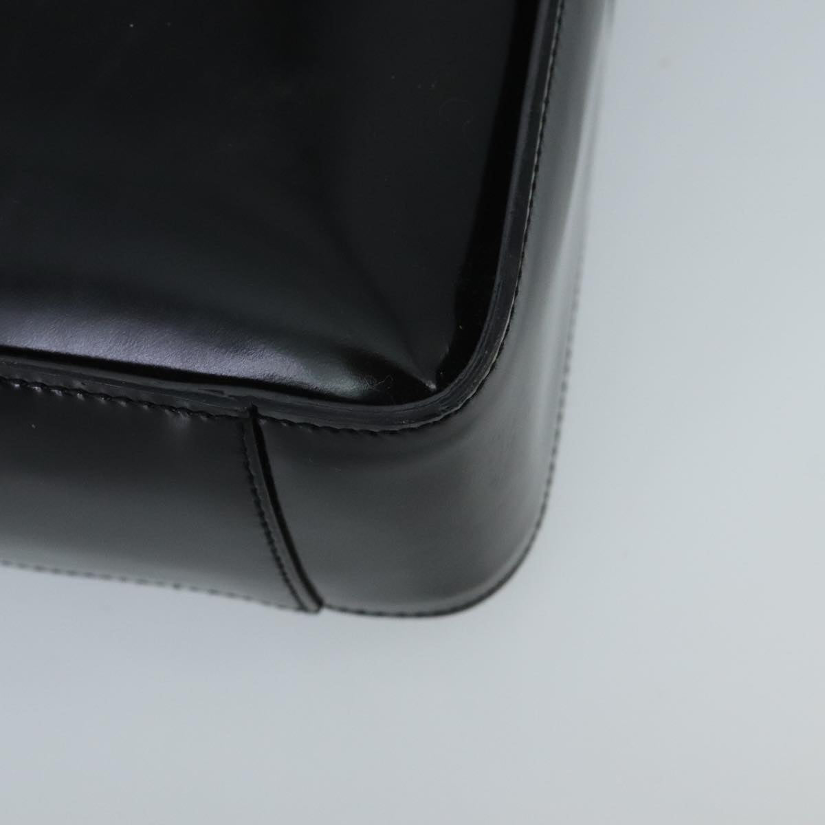GUCCI Shoulder Bag Enamel Black 001 3032 fm4101