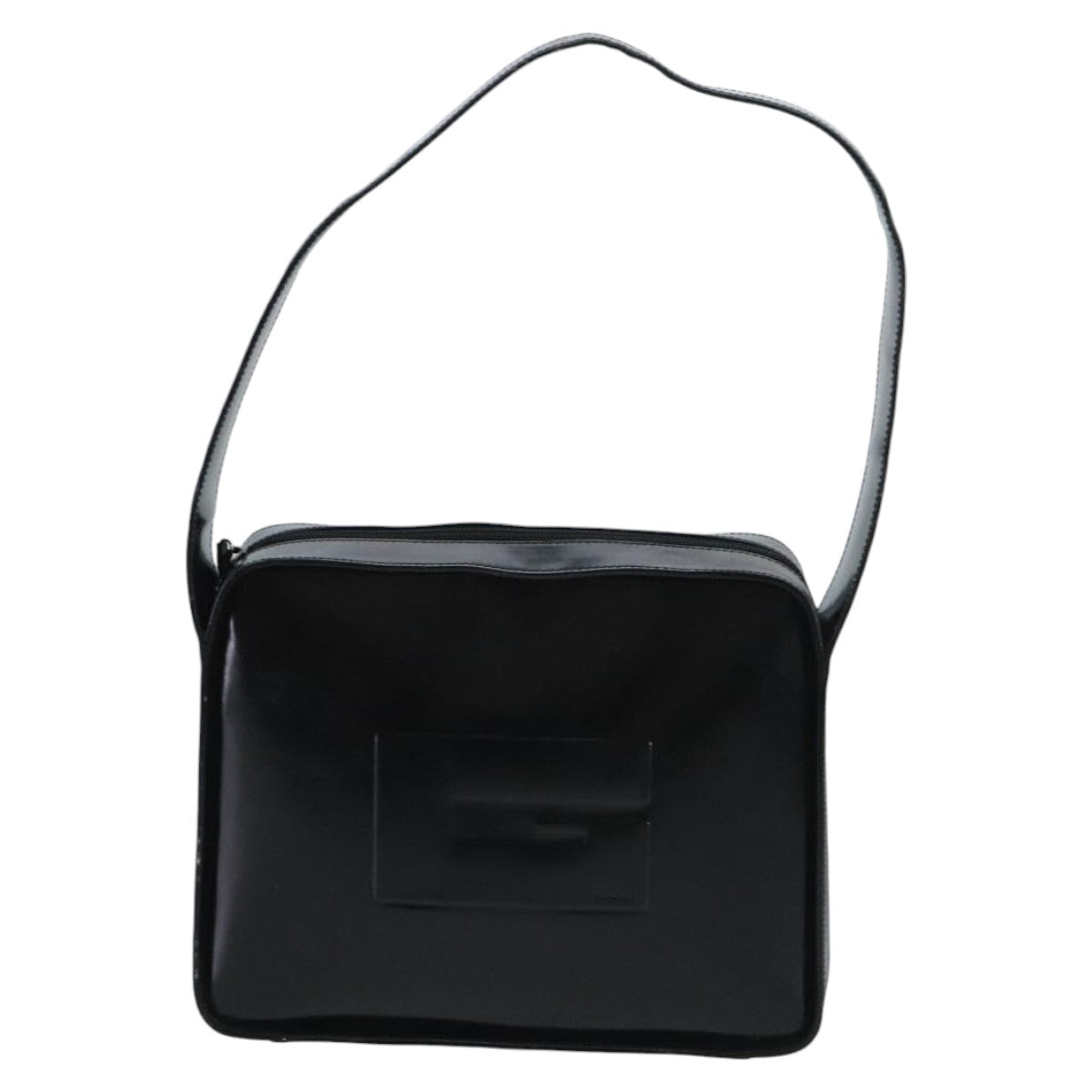 GUCCI Shoulder Bag Enamel Black 001 3032 fm4101